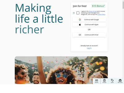 Swagbucks website screenshot