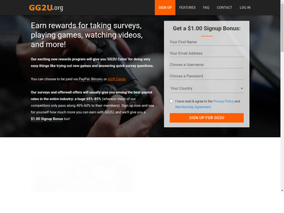 GG2U website screenshot