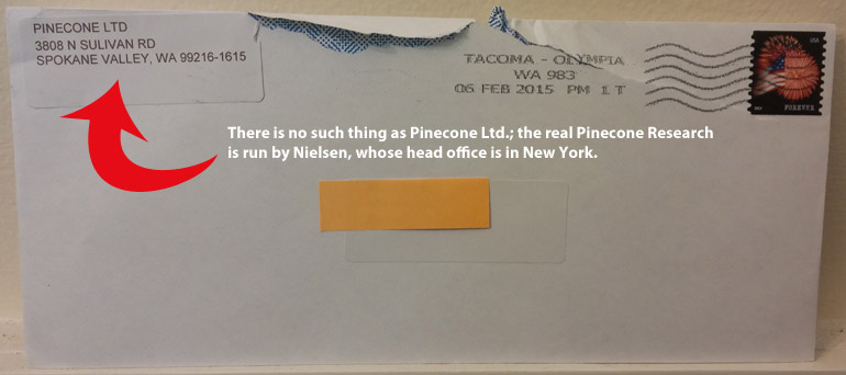 Pinecone Research envelope