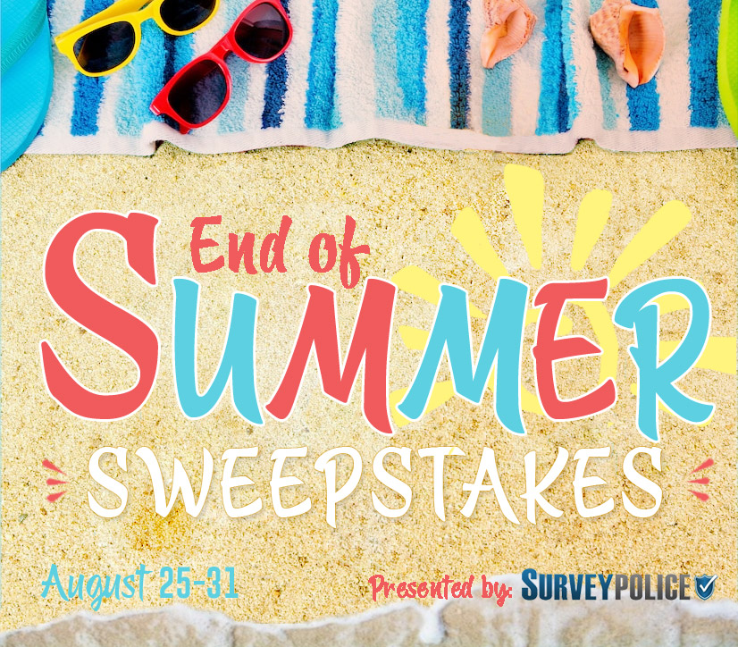 SurveyPolice End of Summer Sweepstakes